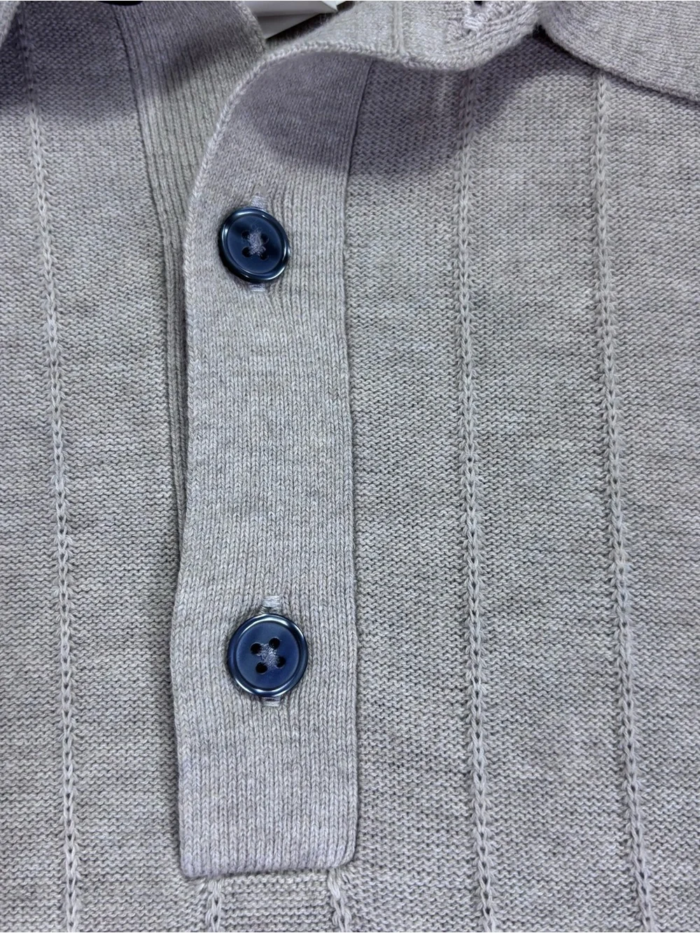Banana Republic Ribbed Sweater Polo NWT Coastal Grandfather Quiet Luxury Resort